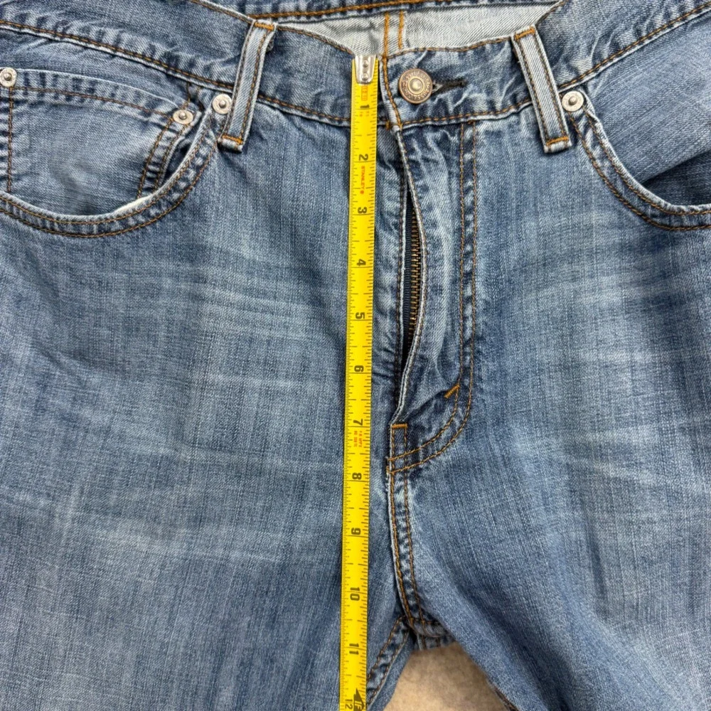 Levis 527 Slim Bootcut Jeans Mens 34x30 Blue Denim Mid Wash 05527-0175
